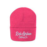 Embroidered Rich Afrikan Knit Beanie